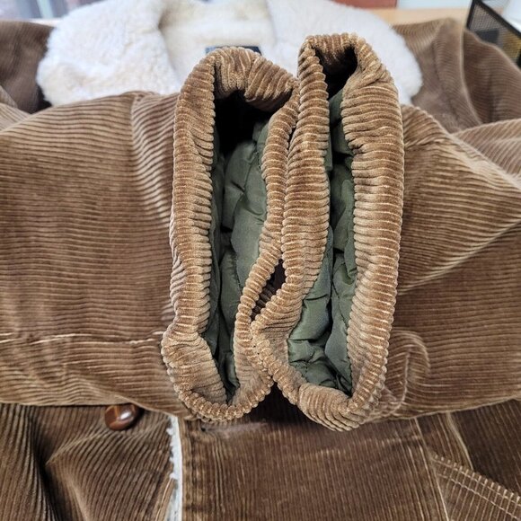 Vintage Shanhouse Size 44 Sherpa Lined Corduroy Field Barn Jacket Coat Rancher - Picture 13 of 14
